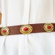 "Red passion" Women's Leather Belt 