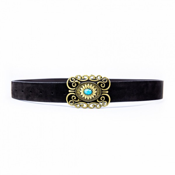 "Without me" Women's Leather Belt 
