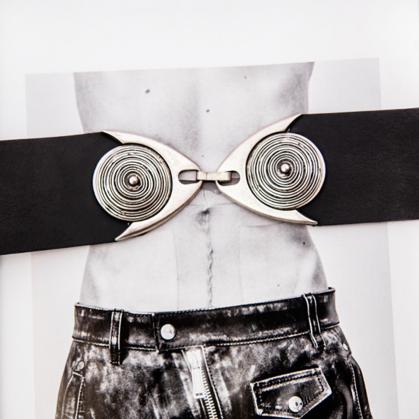 "Silver eye" Women's Leather Belt    