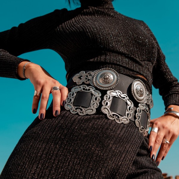 "Cosmic" Women's Leather Belt    