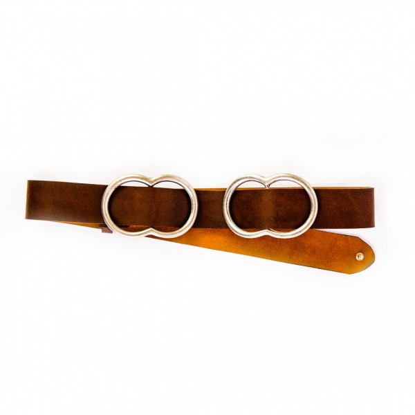 "Circles in the sand " Women's Leather Belt    