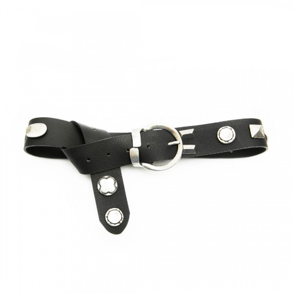 "What's going on" Women's Leather Belt     