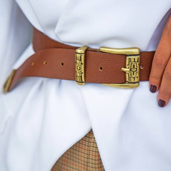 "Do right" Women's Leather Belt     