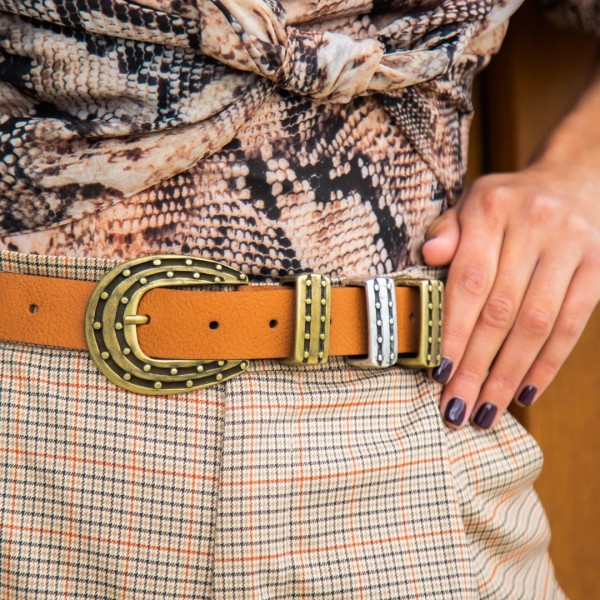 "Go your own way" Women's Leather Belt     