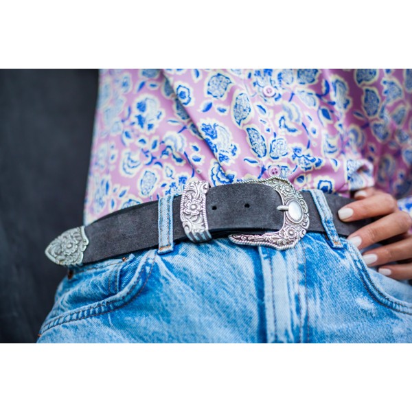 "Happiness" Women's Leather Belt     