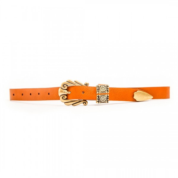 "A day in the life" Women's Leather Belt     