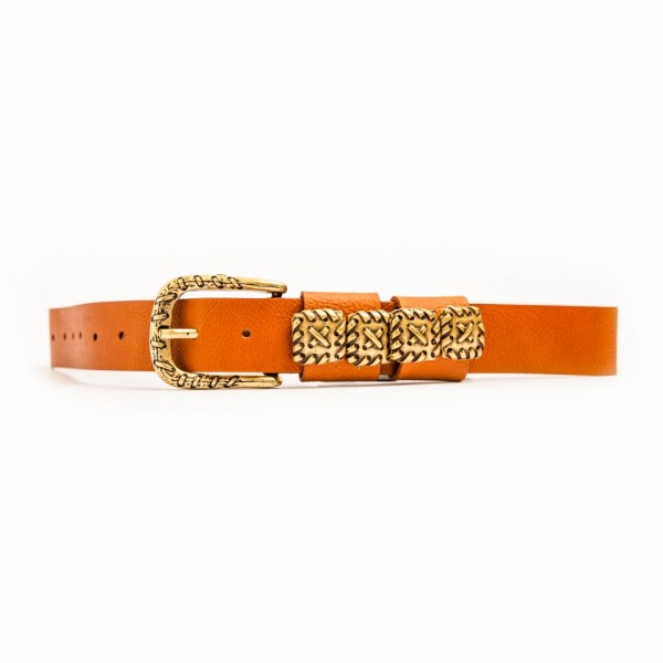 "Curious about" Women's Leather Belt     